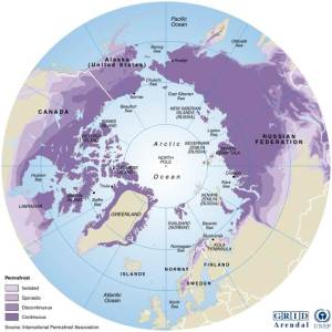 Northern hemisphere permafrost